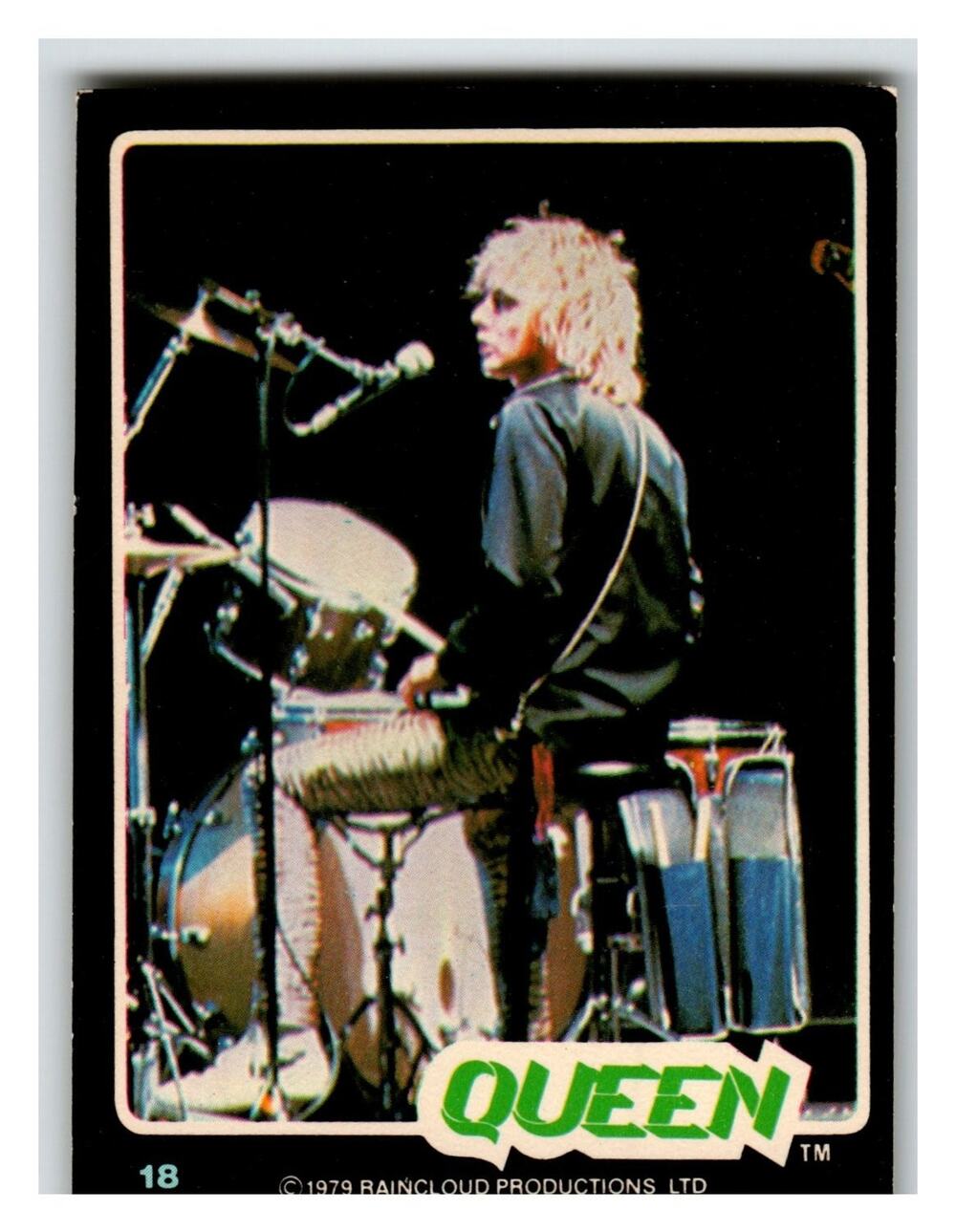Queen Roger Taylor 1979 Queen Raincloud Productions Ltd #18 Rock Stars Series